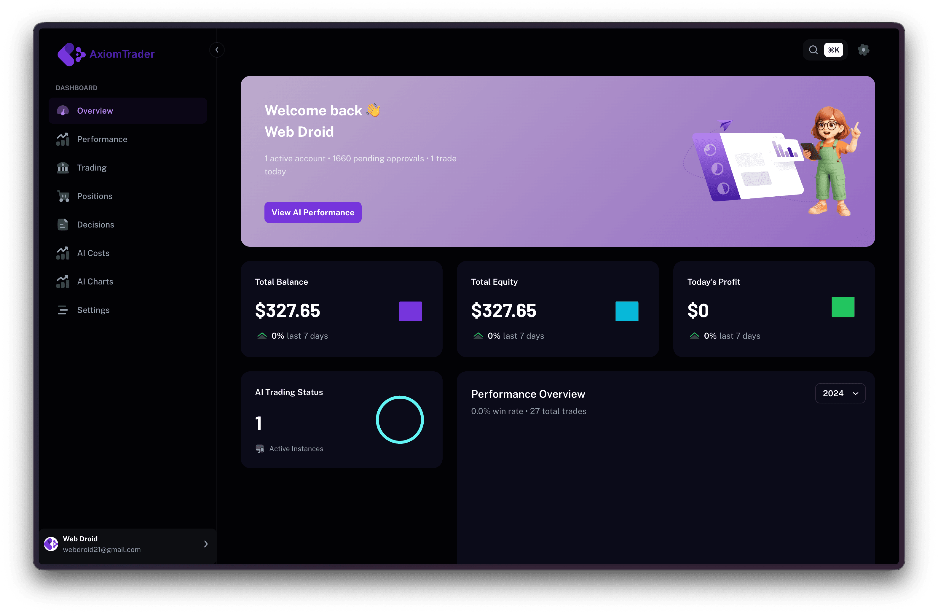 Axiom AI Trader screenshot 2