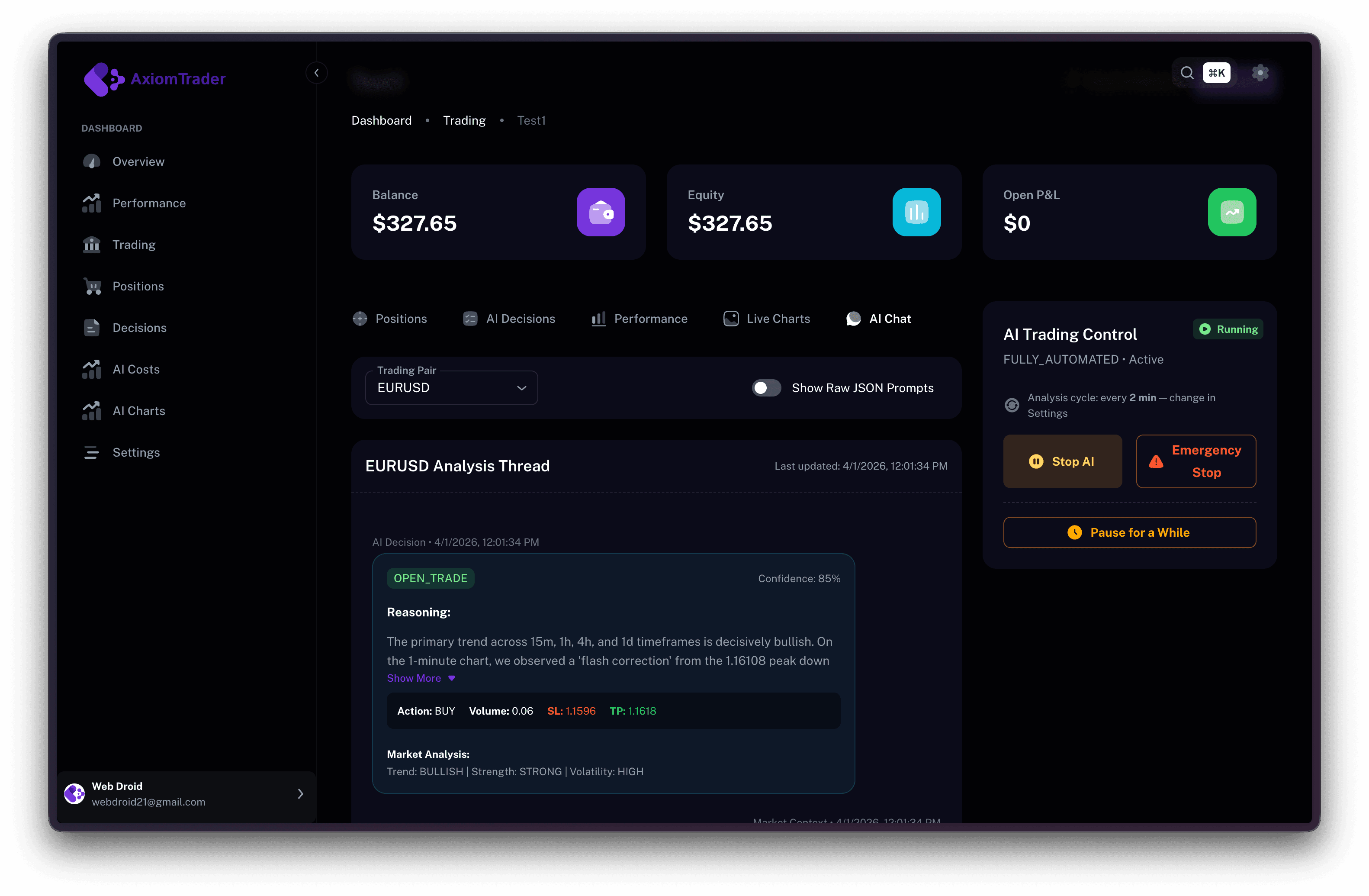 Axiom AI Trader screenshot 4